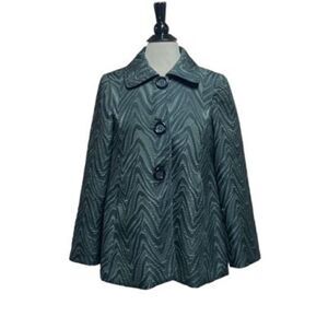 3 Sisters Black Swing Coat Size Small NEW